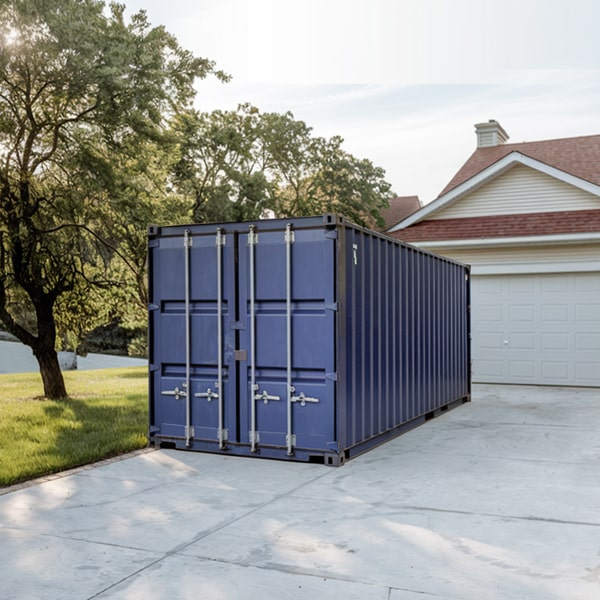 residential storage containers are secure and can be locked to protect your belongings