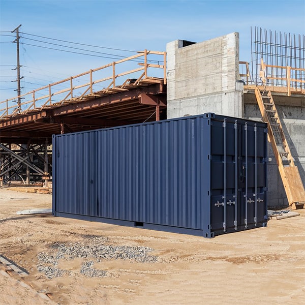 all of our construction site storage containers are weatherproof and durable for outdoor use